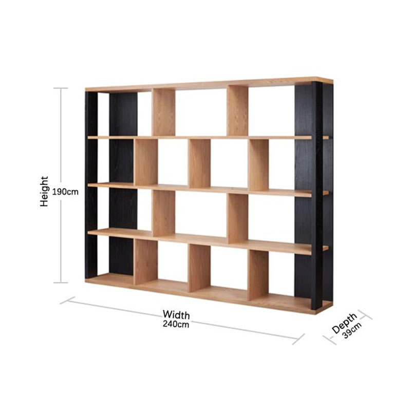 Famous Modern Simple Natural Fashionable Versatile Wooden Amelie Bookshelf Company, Products
