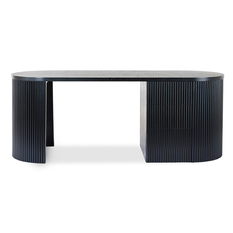 Best Modern Simple Exquisite Luxurious Versatile Elm Black Maximus Desk Factory, Company