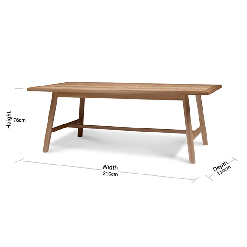 CE Certification Modern Simple Natural Versatile Herringbone Wood Grain Desktop Taylor Dining Table Exporters, Product
