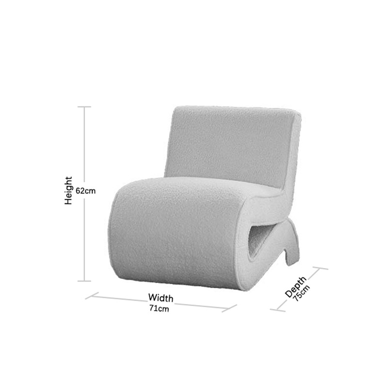 China Modern Simple Comfortable Versatile Creative Curved Winding Occasional Chair Quotes, Exporters