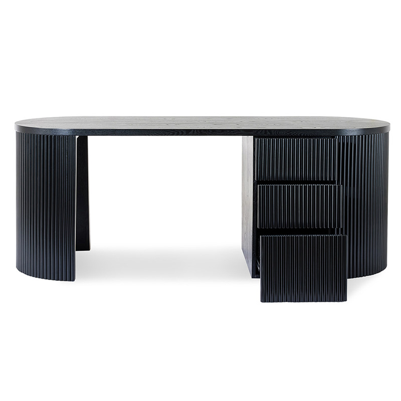 Best Modern Simple Exquisite Luxurious Versatile Elm Black Maximus Desk Factory, Company