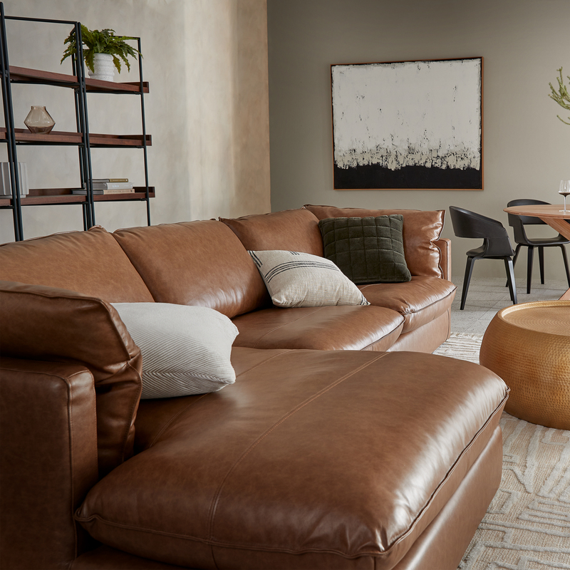Sorrento Leather Sofa View 2