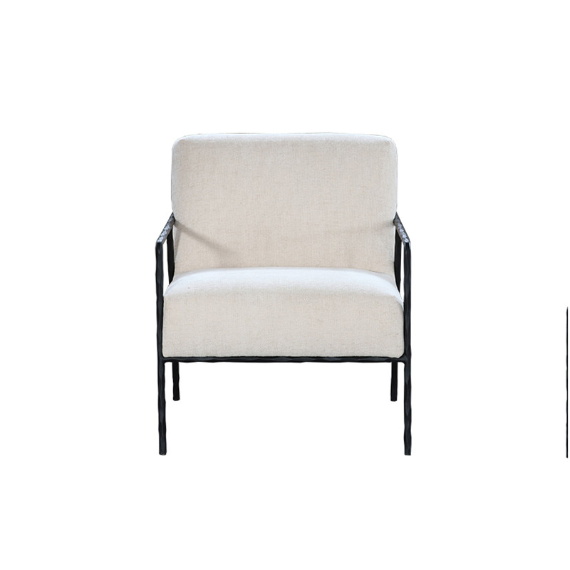 Best Modern Simple Versatile Comfortable Lazy Iron Box Slim Frame Fabric Armchair Product, Products