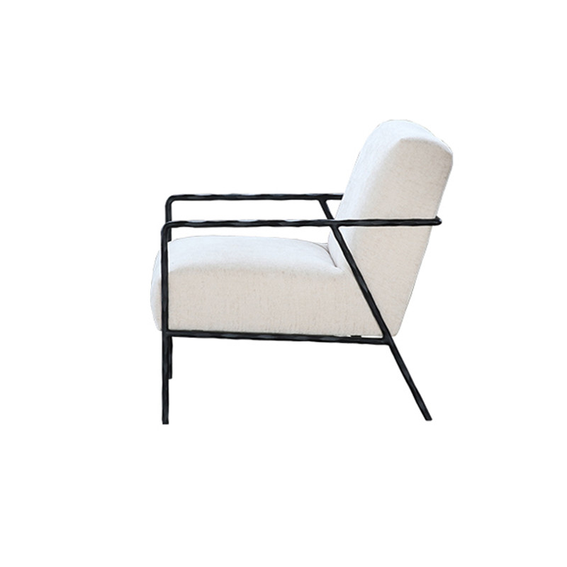 Best Modern Simple Versatile Comfortable Lazy Iron Box Slim Frame Fabric Armchair Product, Products