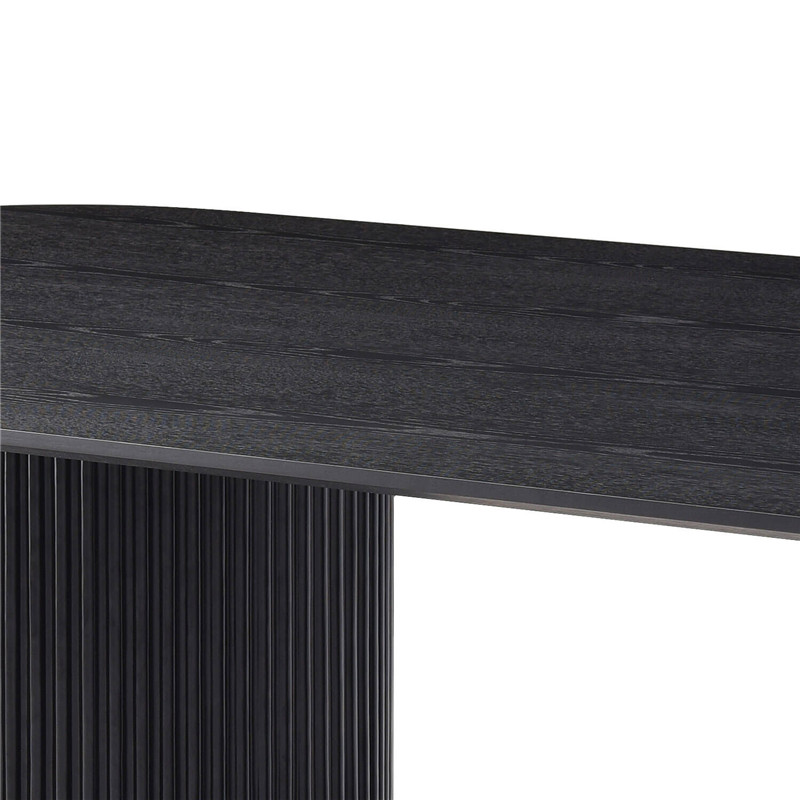 Best Modern Simple Exquisite Luxurious Black Oak Lantine Dining Table Pricelist, Exporters
