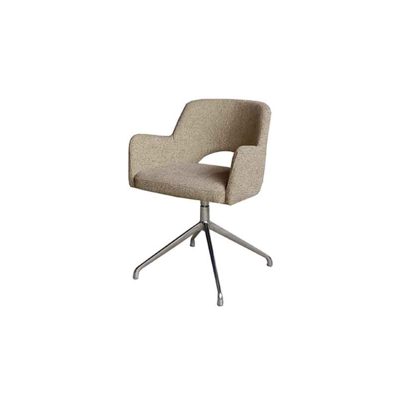 Custom Modern Simple Veneto Rotating Office Chair With Metal Legs(yellow) Factories, Companies