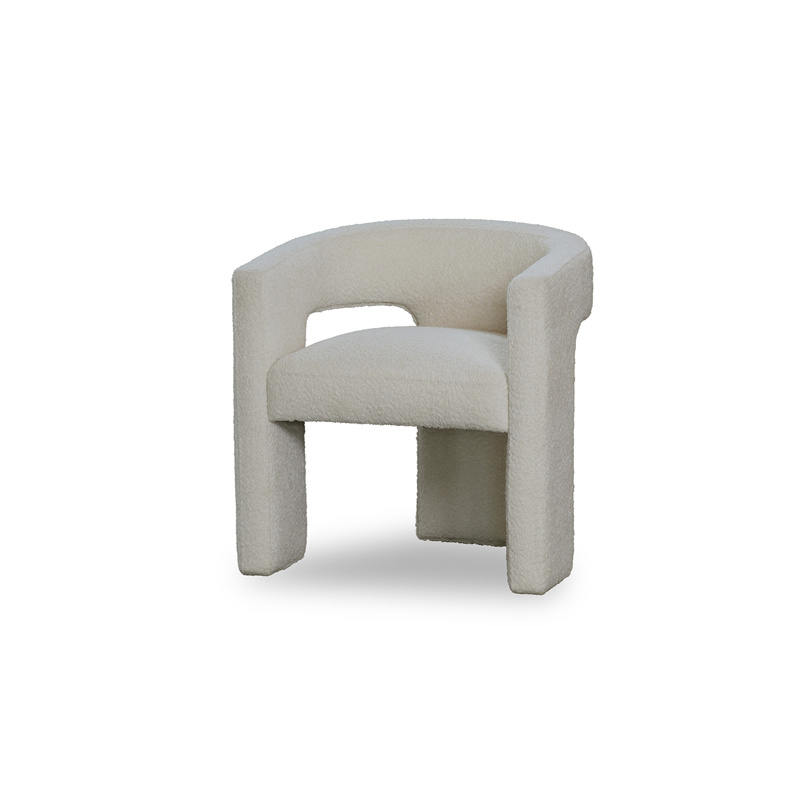 OEM Modern Simple Elegant Versatile Lght luxury Millar Occasional Chair—Boucle Fabric (natural) Supplier, Exporters