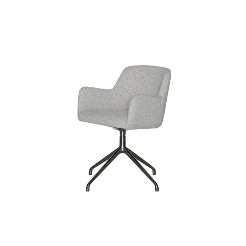Custom Modern Simple Veneto Rotating Office Chair With Metal Legs(yellow) Factories, Companies