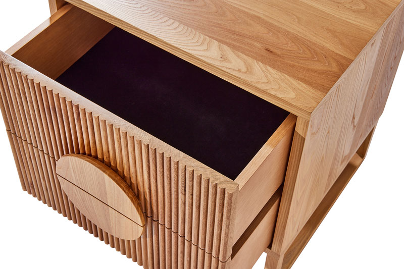 Maximus Bedside Table Detail View