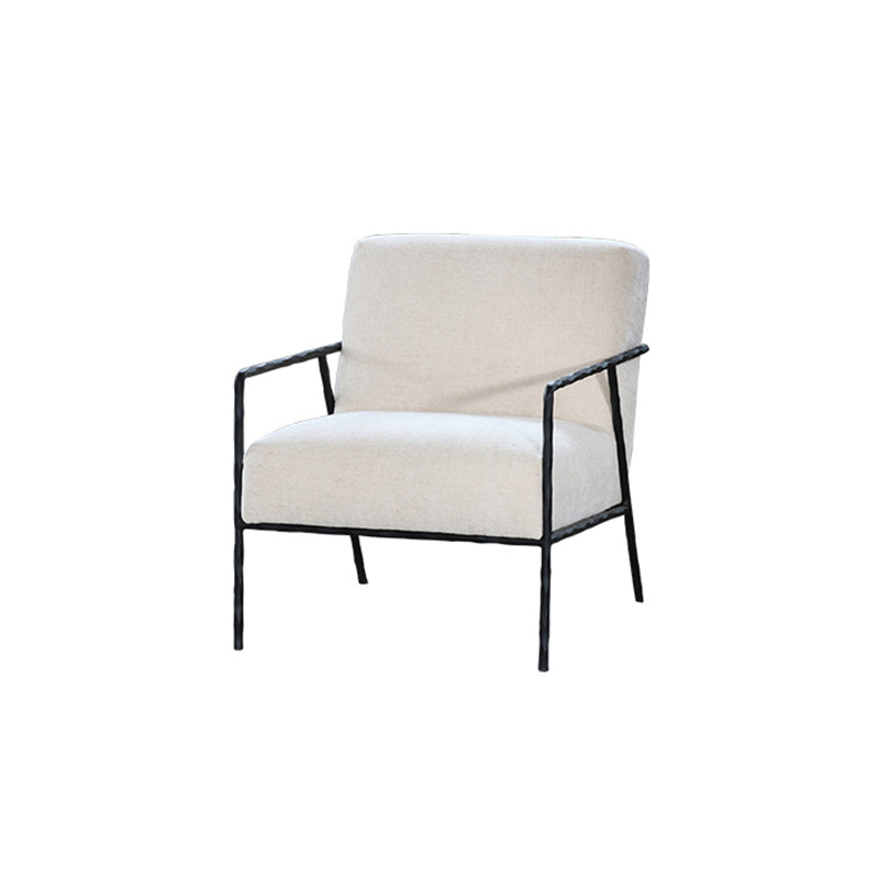 Best Modern Simple Versatile Comfortable Lazy Iron Box Slim Frame Fabric Armchair Product, Products