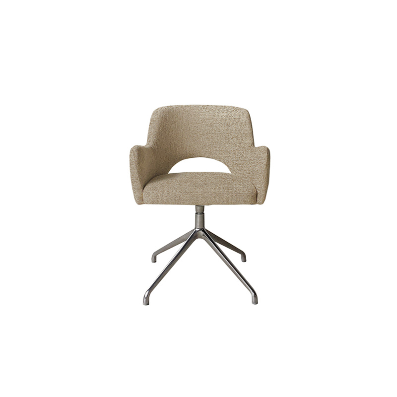 Custom Modern Simple Veneto Rotating Office Chair With Metal Legs(yellow) Factories, Companies