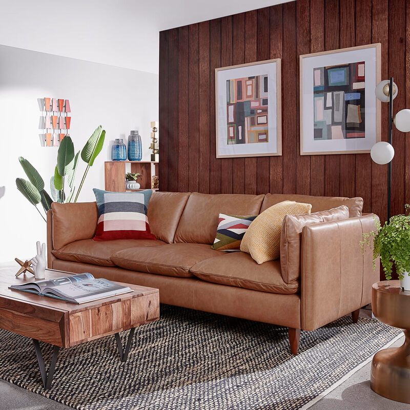 Eton Leather Sofa Detail 4
