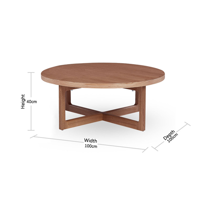 China Modern Simple Natural Versatile Elm Circular Nikki Coffee Table Quotes, Product
