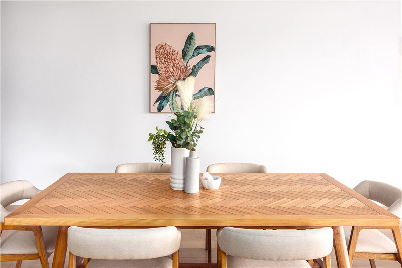 Herringbone Dining Table View 3