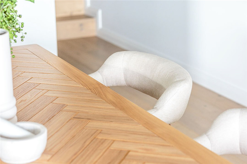Herringbone Dining Table View 2