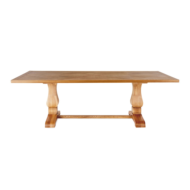 OEM Natural Simple Retro Magnificent Wooden Rectangular Georgie Dining Table Supplier, Service