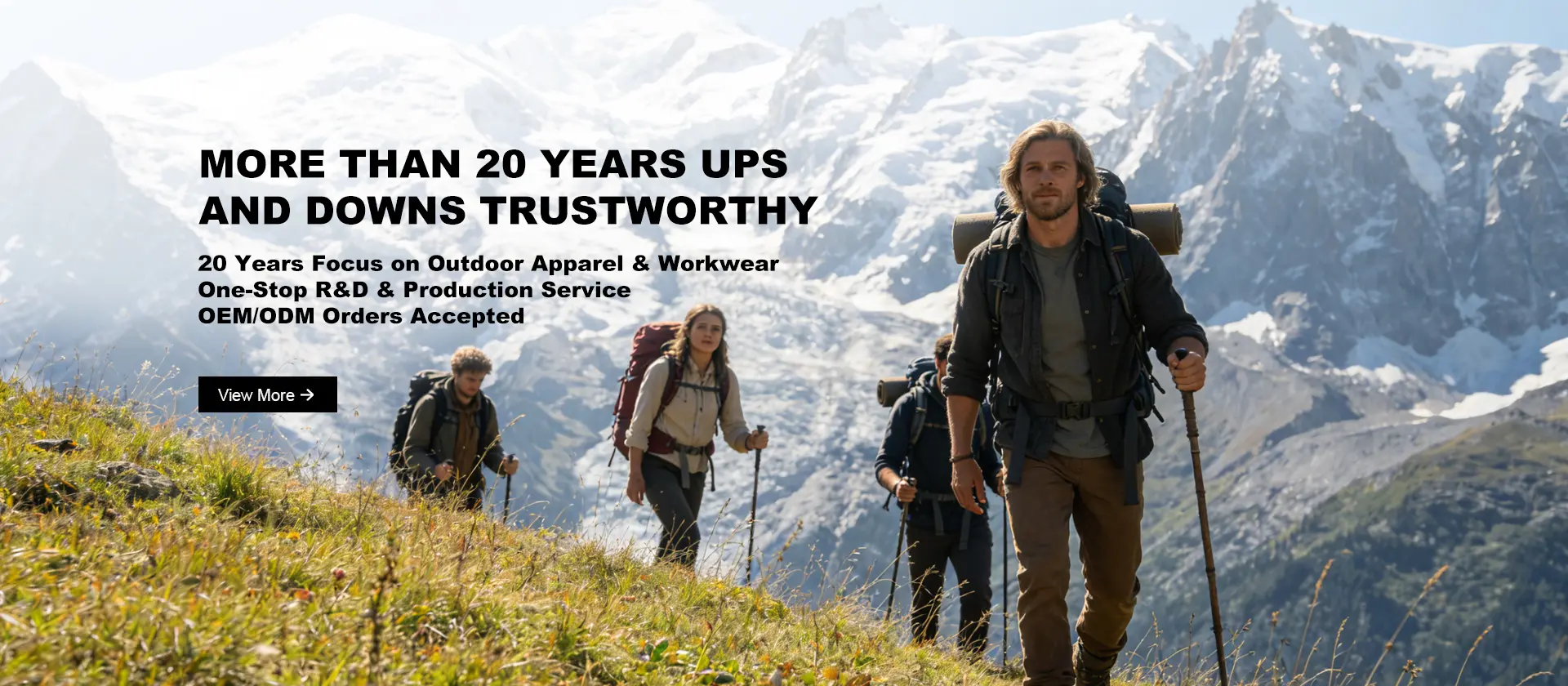 ZanQian outdoor clothing manufacturer with more than 13 years of OEM experience