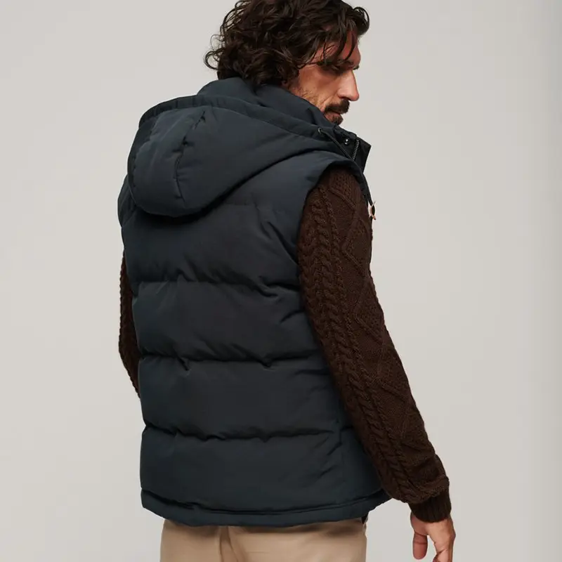 ODM Hooded Everest Puffer Gilet MOD03148 Exporter, Manufacturer
