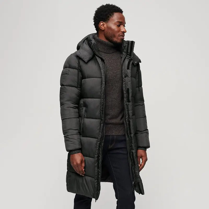 China Ripstop Longline Puffer Jacket MOD03151 Suppliers, Factory