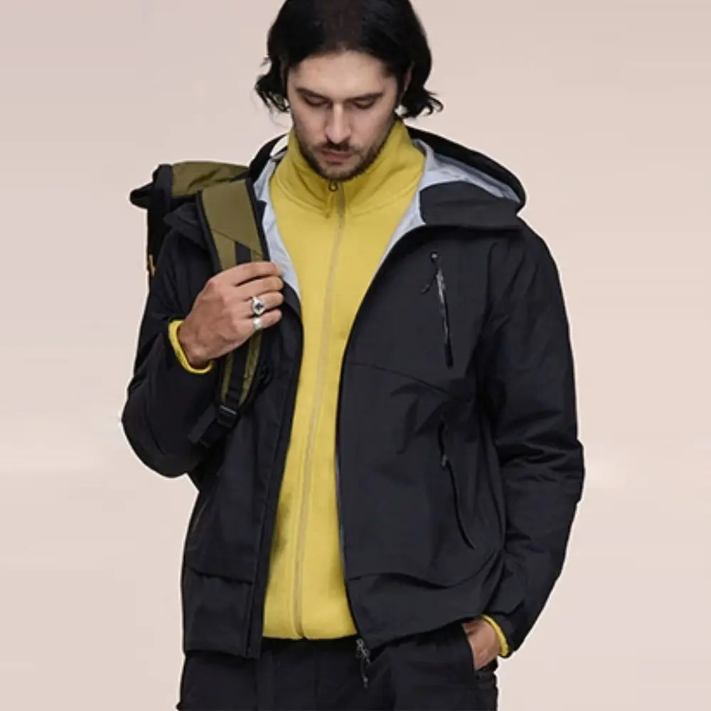 Wholesale Elastic Drawcord High-Neck Hood Jacket for Mountaineering & Hiking MOD05139 Pricelist, Exporter