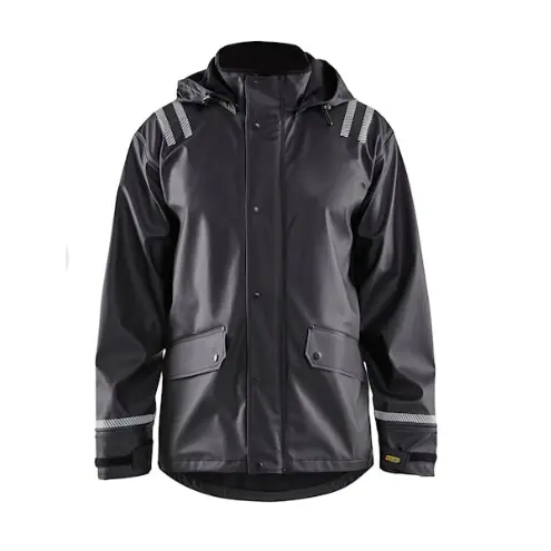 China Hooded rain jacket with reflective details MOD04104 Supplier, Factories
