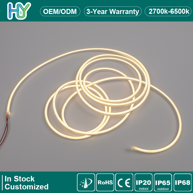 3 Anos de Garantia LED Neon Flex Curvável IP65 Fita LED RGB Tubo de Silicone Curvável LED Neon Impermeável para Teto Escada Jardim Paisagismo