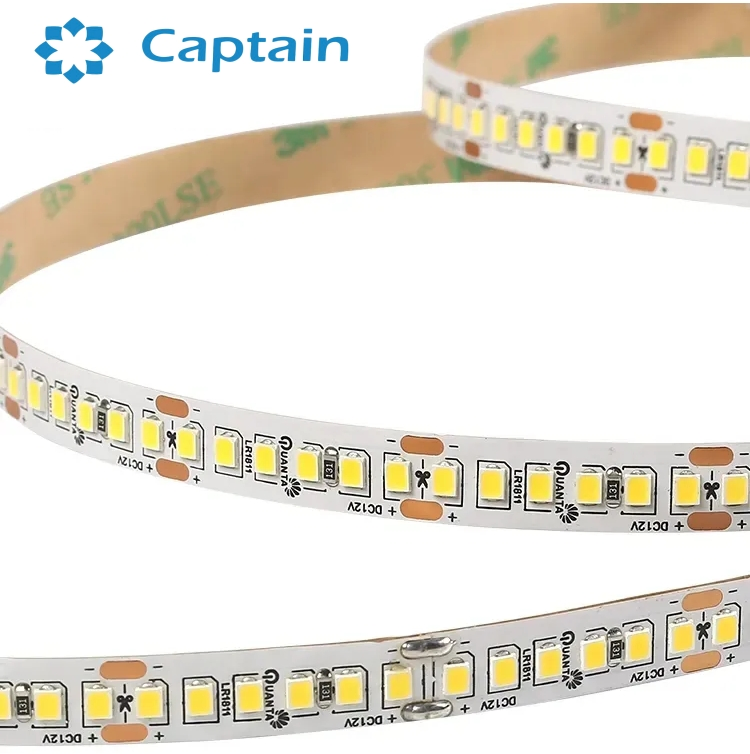 SMD2835 Fita de LED de Alta Brilho DC12V 24V 3000K CRI90 Fita de LED para Iluminação Comercial