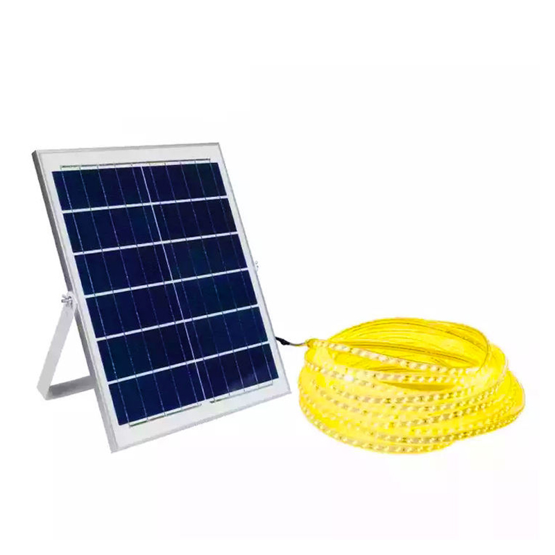 Fitas de Luz Solar para Exterior à Prova d'Água, 16.4FT 300LEDs Fitas LED Alimentadas por Solar e USB com Controle Remoto 3000K Fitas LED Branco Quente