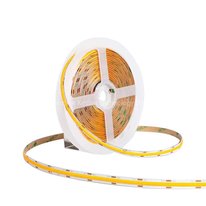 Fita de LED COB Dimmable RGB CCT Versátil para Iluminação Personalizável