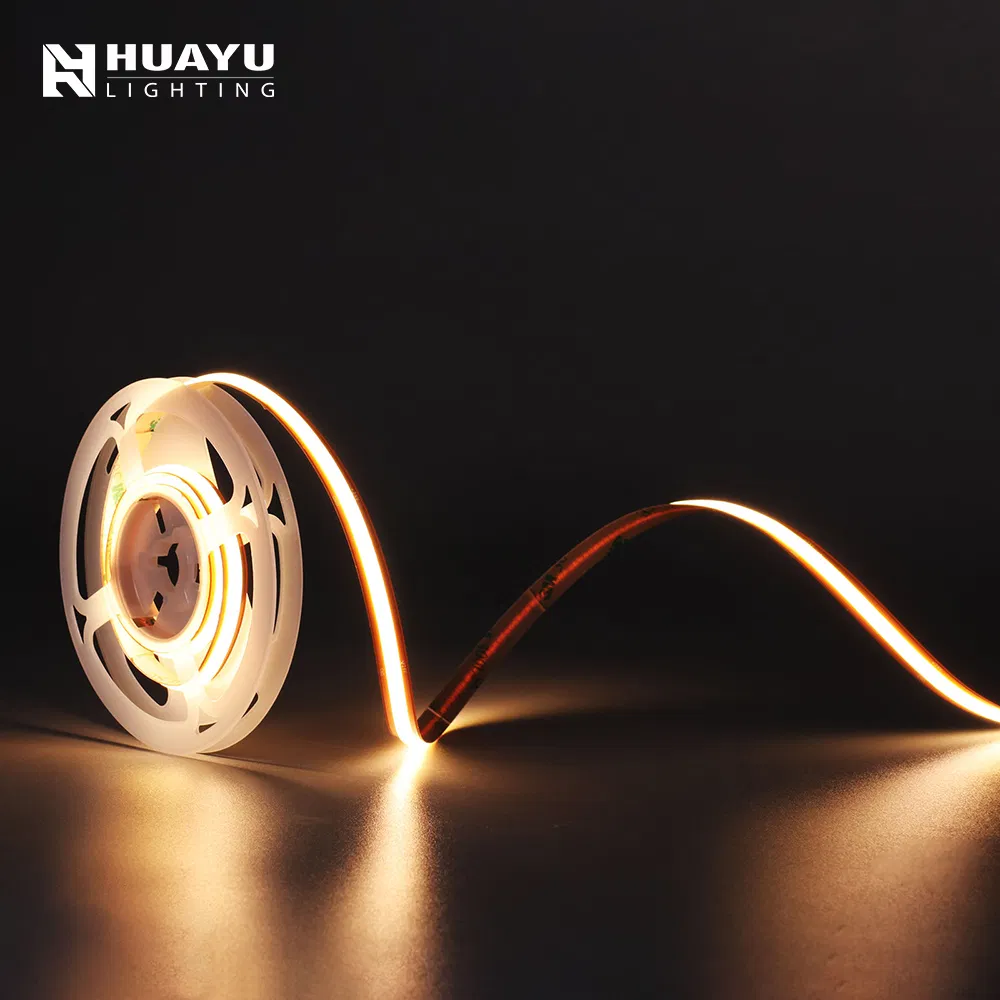 Fita de Luz COB de Alta Densidade Premium - 528 LEDs/M, 8mm Larga, 13W/M, Branco Ajustável 2700K-6500K, 12V Fita COB DC