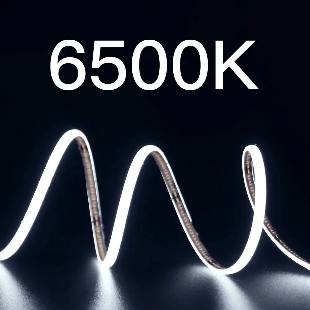 Efeito Neon Livre de DOT Interior Exterior 3000K 4000K 6000K 2.5cm Cortável DC12V DC24V Fita LED COB para Iluminação Linear ou Iluminação Decorativa