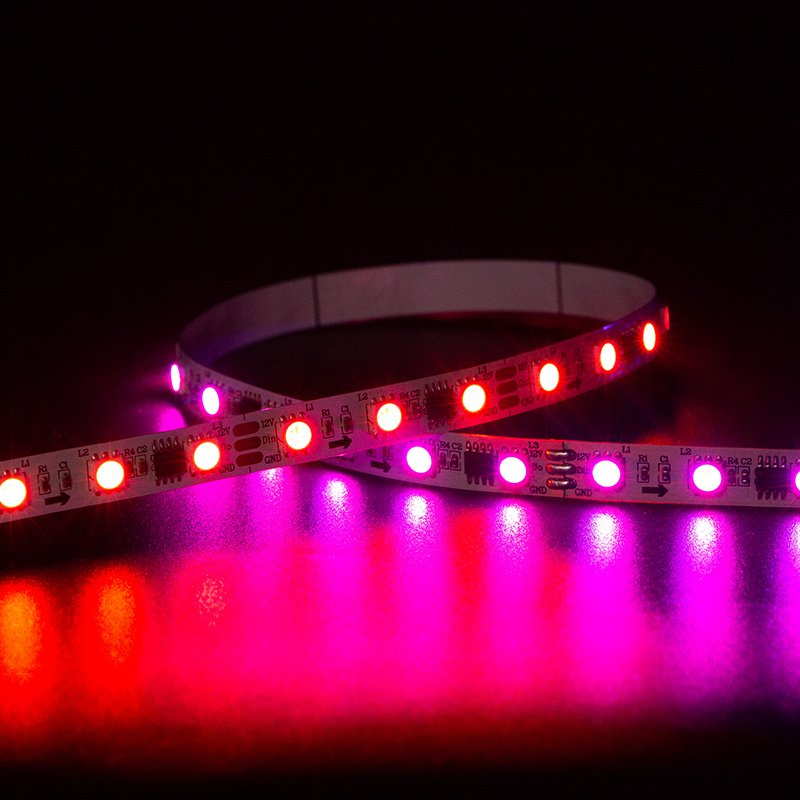 Ws2811 Endereçável 5050 60LED Fita LED RGB Mágica