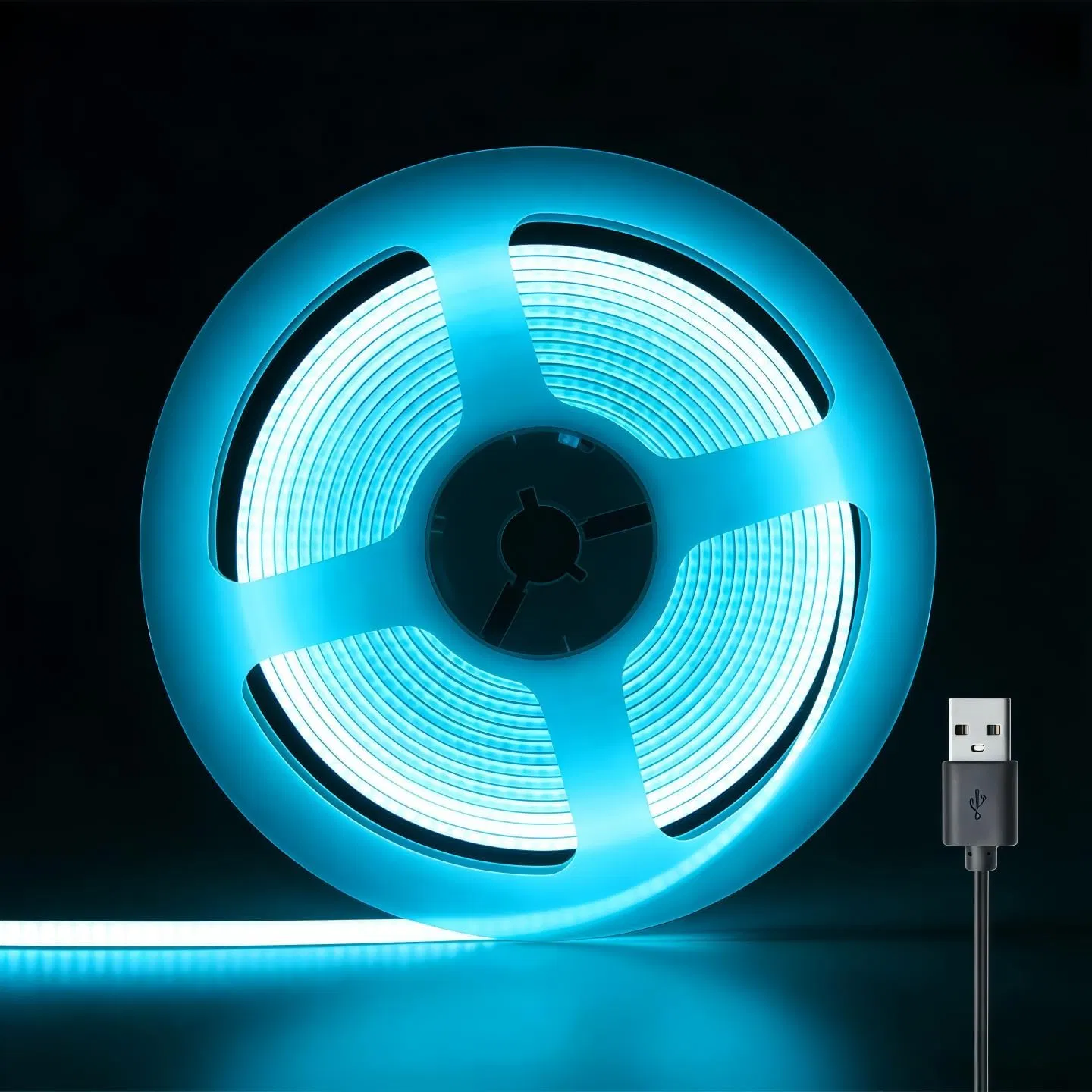 3mm Fitas de LED COB USB - 400LEDs para uma Ambiência Elegante