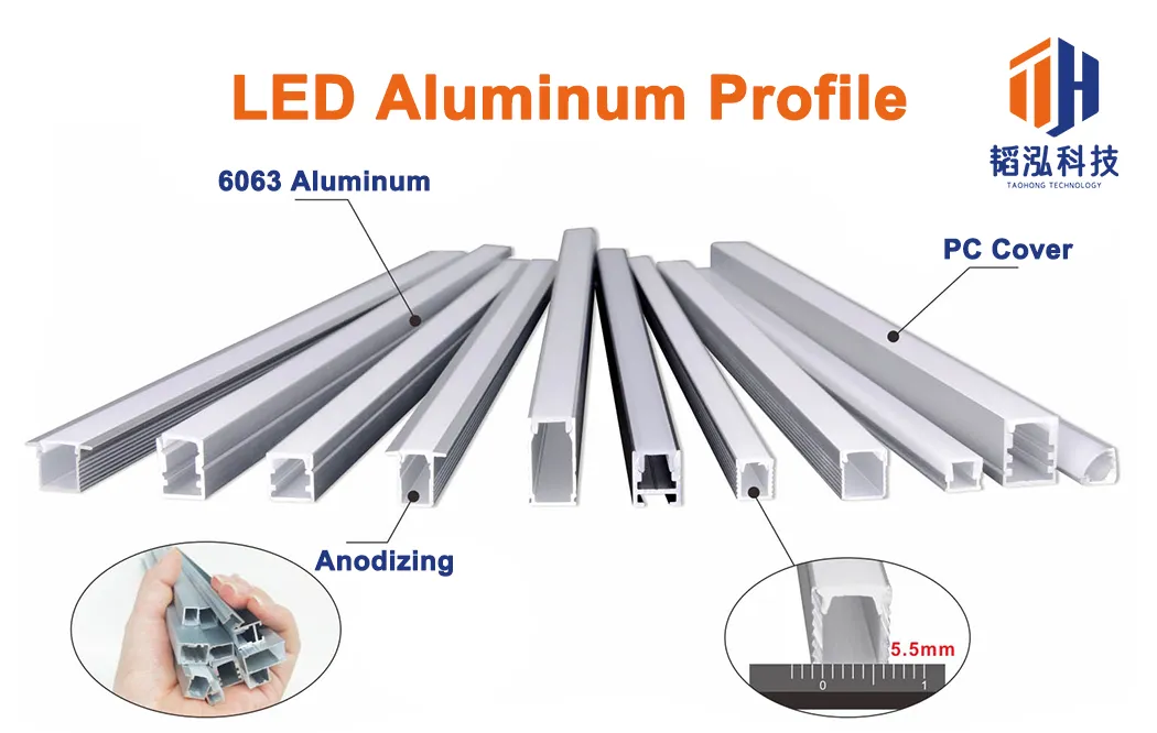 Perfil de Alumínio LED Personalizado para Decoração de Piso, Luz de Faixa LED, Rodapé de Alumínio