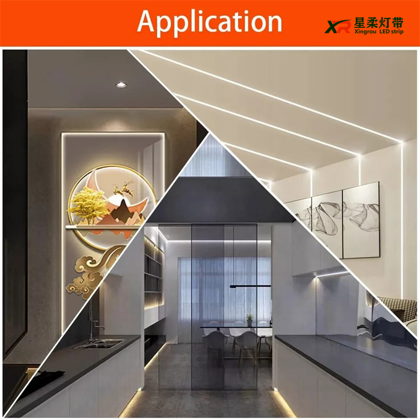 Fita de Luz COB LED de Alta Qualidade 220V Fita de Luz COB LED Flexível e Inteligente para Iluminação de Fundo de TV