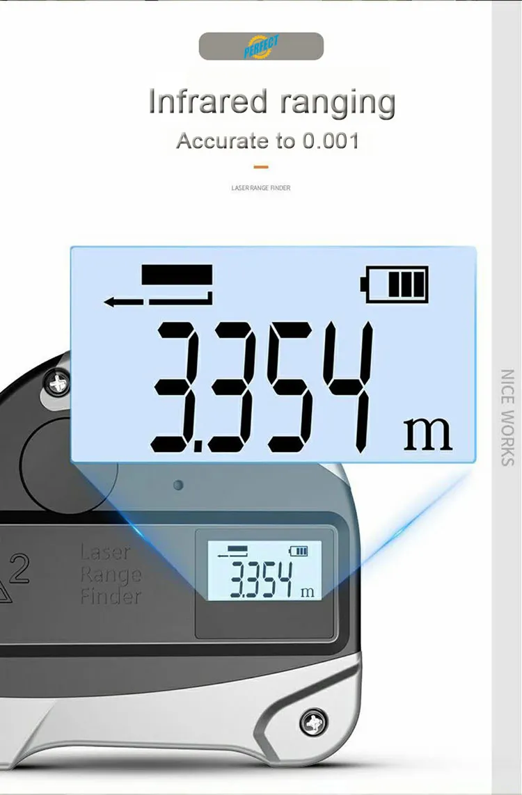 30m Nova Fita Métrica a Laser - Visualização Detalhada 3
