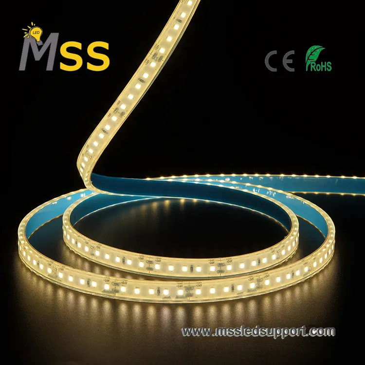Fita de LED SMD de Alta Brilho 24V 2835 para Uso Externo com IP68 Impermeável e Certificação CE