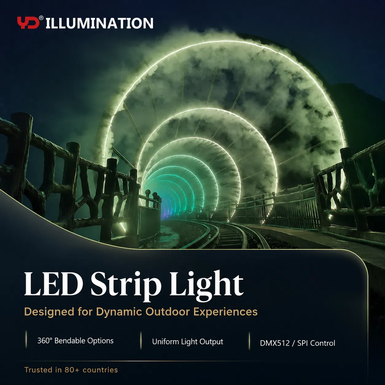 Iluminação LED para Exterior IP68: Brilho para Arquitetura Impressionante