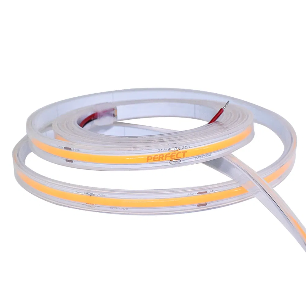 8mm Placa de Circuito Impresso IP65 IP67 Silicone à Prova d'Água 480LED Fita LED COB para Decoração de Edifícios Comerciais e Residenciais