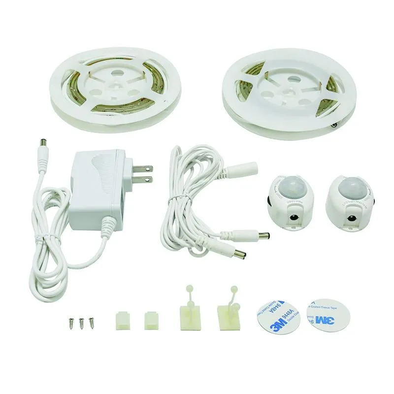 Kit de Luz LED para TV Alimentado por USB Luz de Fundo Sem Fio 4 Fitas
