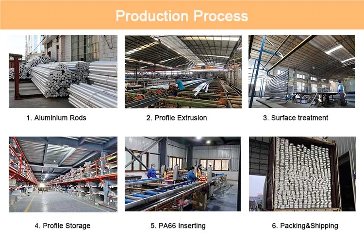 Painéis de Cerca de Alumínio Corrugado Material de Construção Perfil com Faixa de LED Suportada