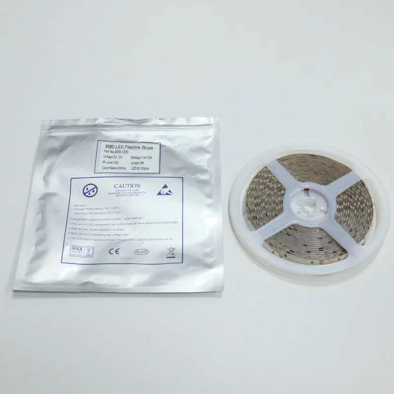 IP44 Impermeável 120PCS/M Fita LED Flexível para Espelho de Banheiro 12V