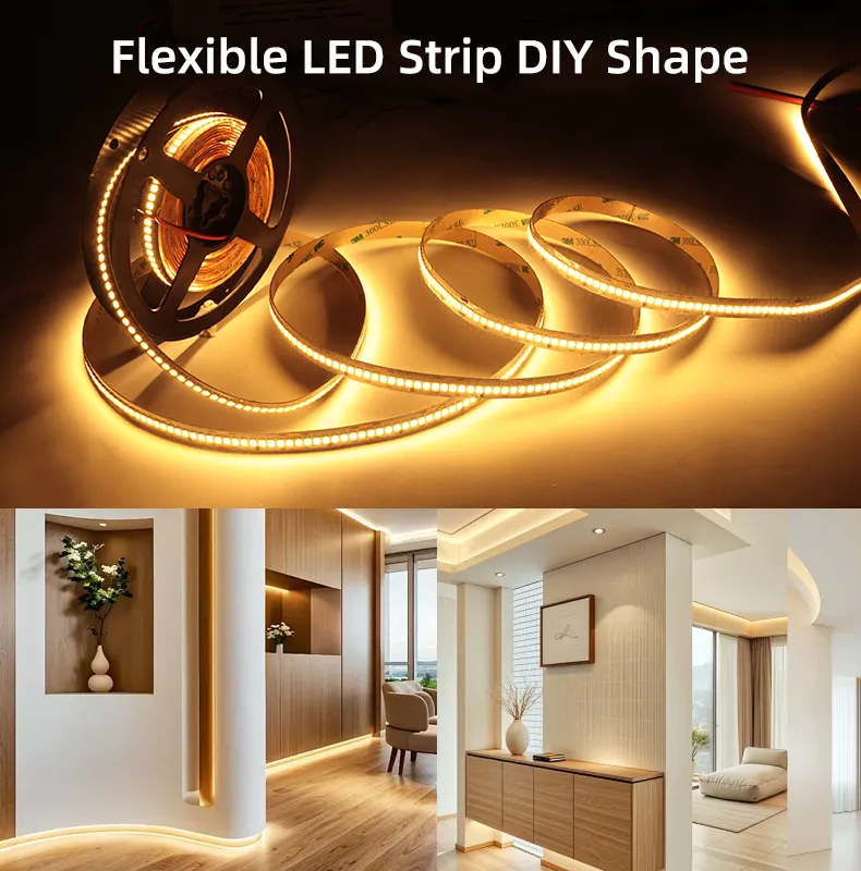 2835 Fita LED Flexível de Alta Luminância para Iluminação de Armários e Guarda-Roupas