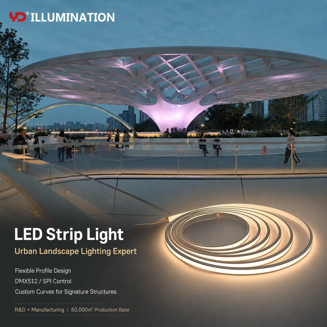 Iluminação Arquitetônica Externa de Longa Duração: Soluções de Fita LED à Prova d'Água