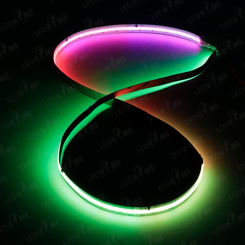 12V 24V 480chips/M Luz de fita LED RGB RGBW Rgbwcct COB 3000K 4000K 6500K Fitas LED COB flexíveis de alta densidade