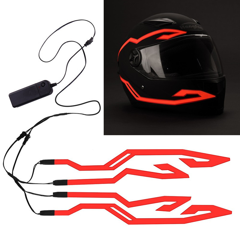 Luz de capacete LED Luz de capacete de motocicleta Luz LED USB Fabricante de fita de capacete EL