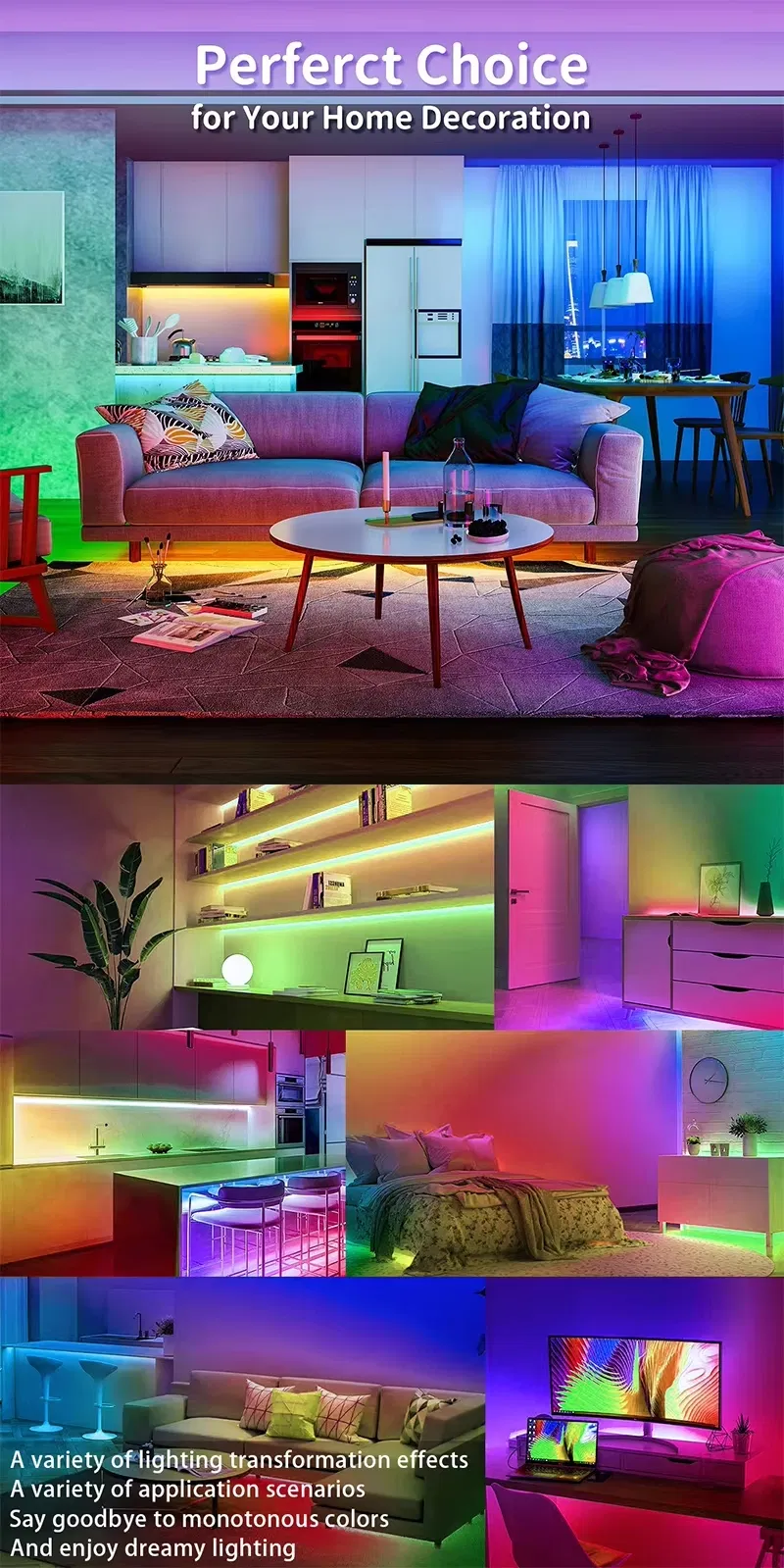 Sk6812 5050 RGB Endereçável 5V 96 LEDs/M Fita de Luz LED Flexível de Cores Sonhadoras Pixel