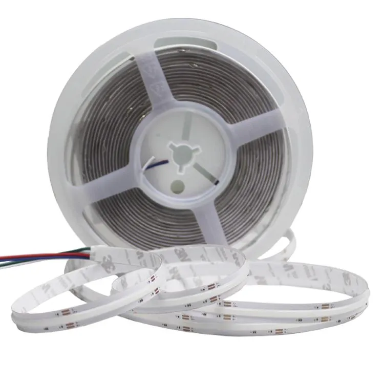 IP68 Fita LED COB à prova d'água 384 LED/M 12V 24V Fita LED flexível CRI 90 Fita Fob iluminação externa para casa