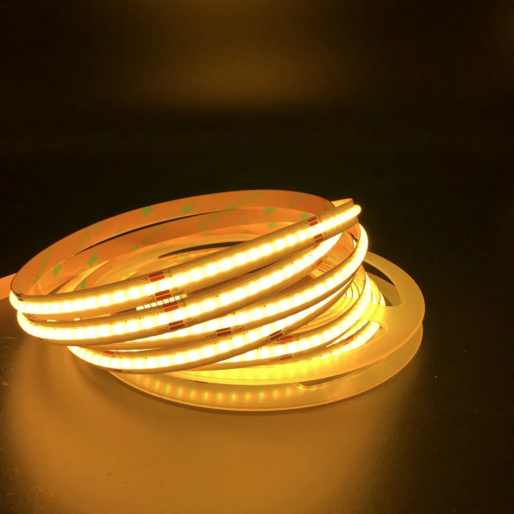 Fita LED RGB COB flexível sem pontos de alta densidade
