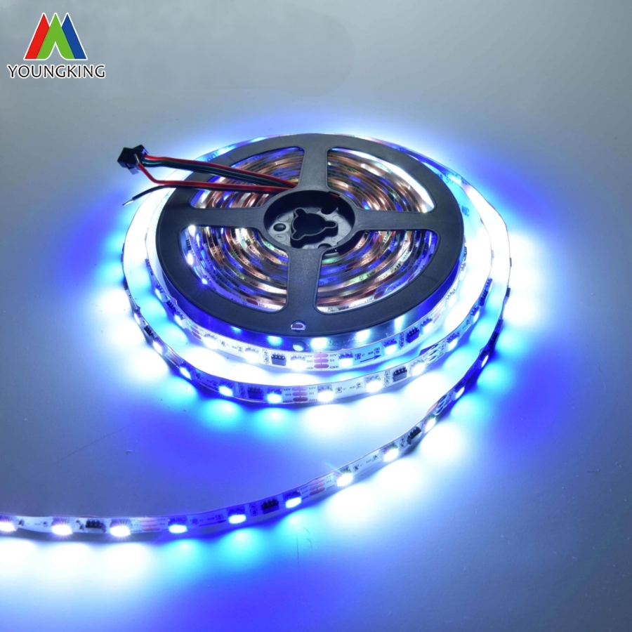 Água Corrente Tira de LED 60LEDs/M IC Ws2811 5050RGB Tira de LED IP20 12V 10mmpcb Tira De Luz LED RGB Tira de LED